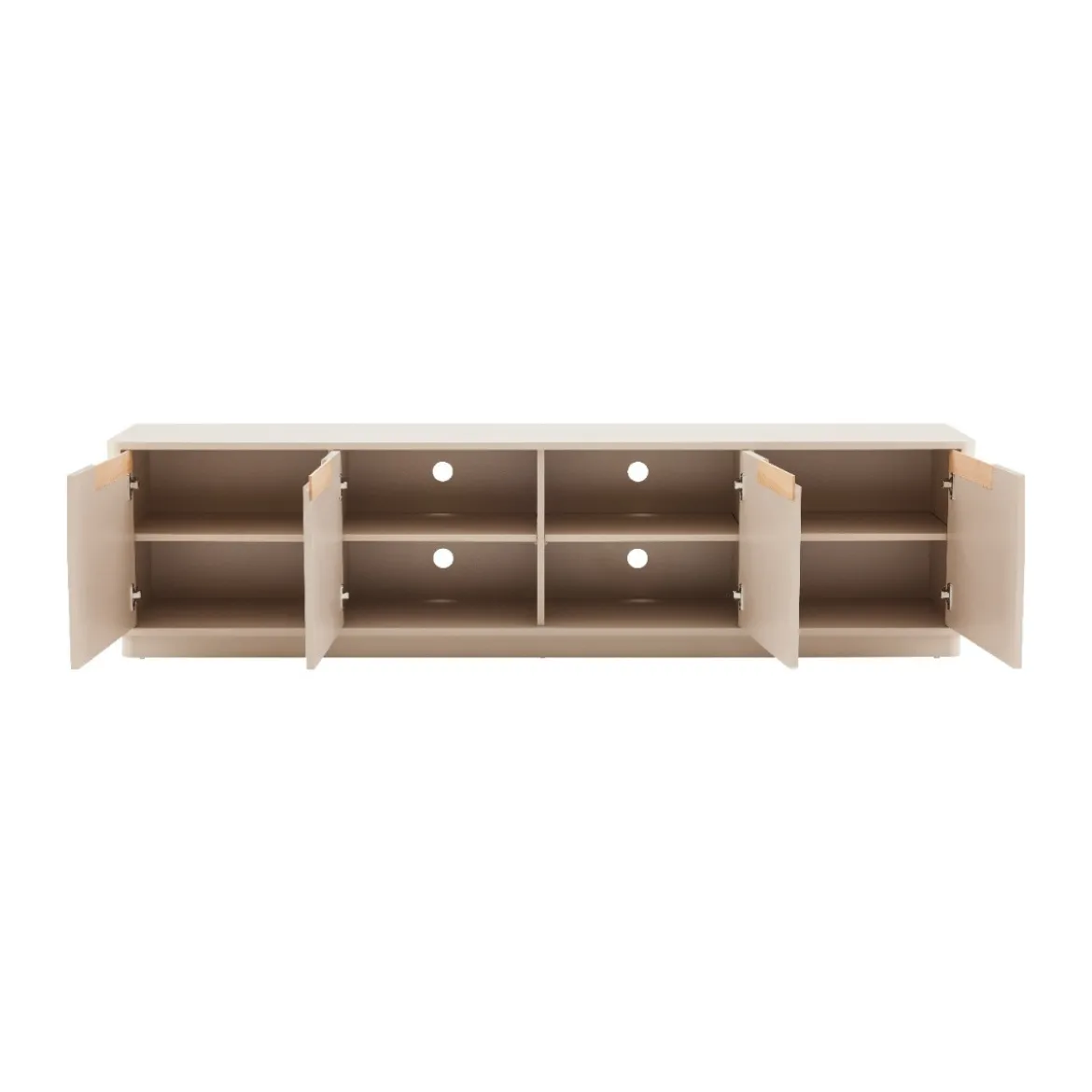 Mat tv-meubel grijsbeige - Bodio Twist