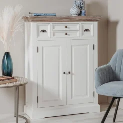 Meidenkast wit hout - Tower Living Fleur