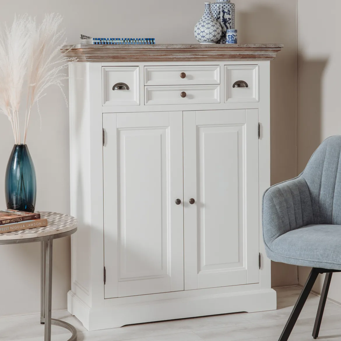 Meidenkast wit hout - Tower Living Fleur