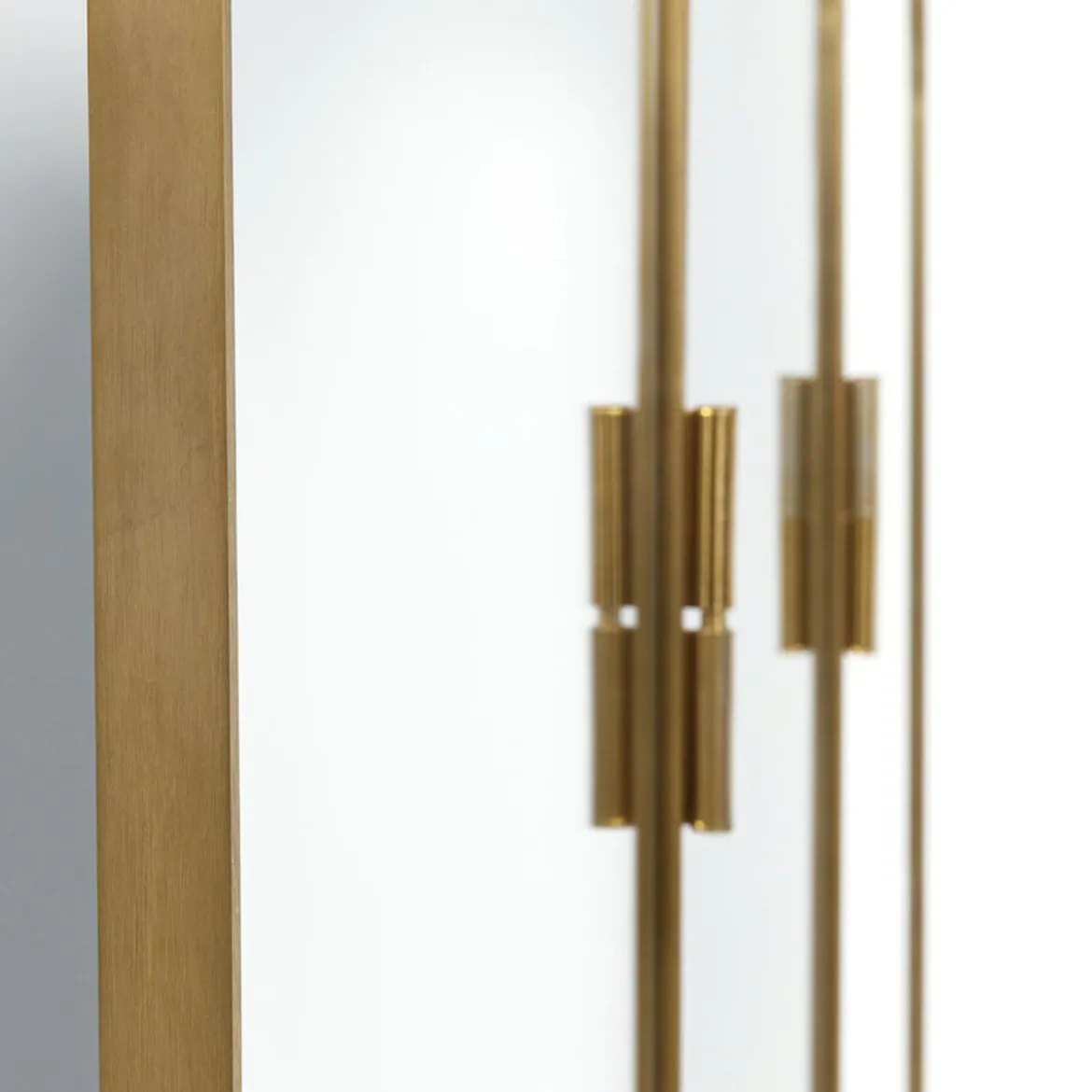 Messing spiegel kamerscherm - Kare Design Curve