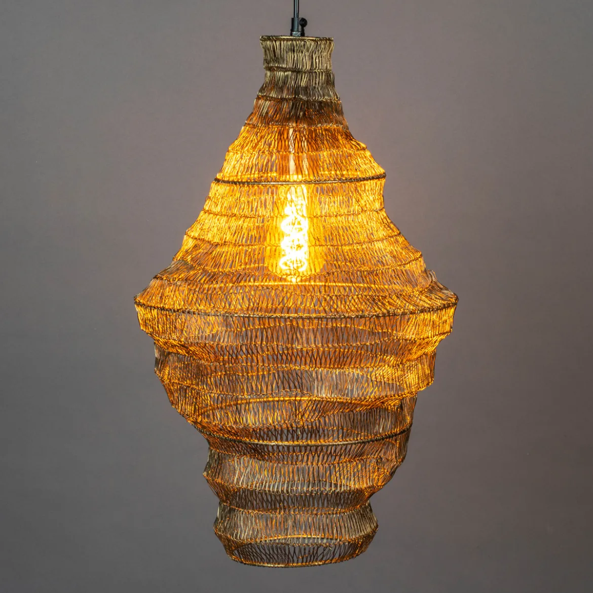 Metaalgaas hanglamp - Dutchbone Luca M