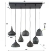 Metalen hanglamp met gaatjes - Santa Punch Mix