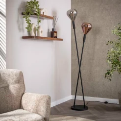 Metale vloerlamp met druppelglas - Santa Wings