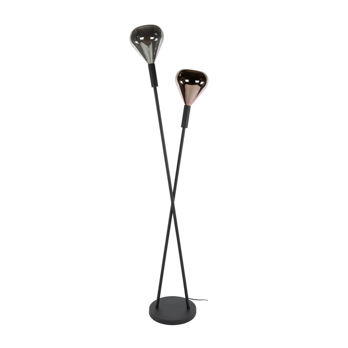 Metale vloerlamp met druppelglas - Santa Wings