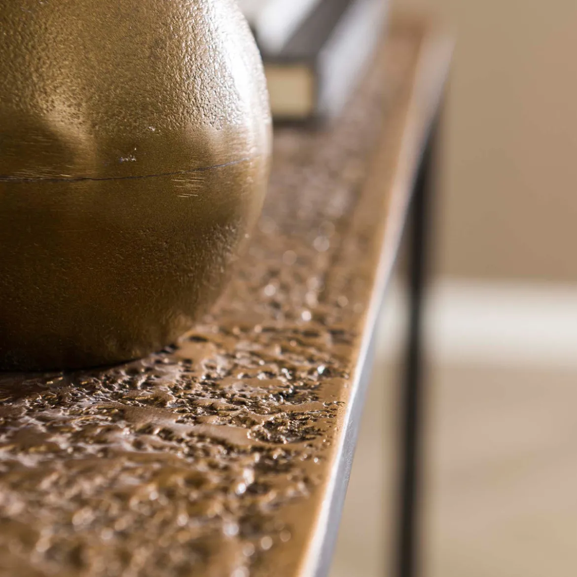 Metallic sidetable antiek brons - Giani Iron