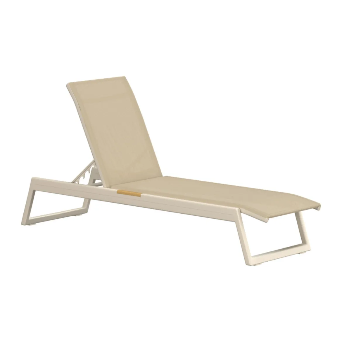 Modern beige ligstoel - Lavis Mexico