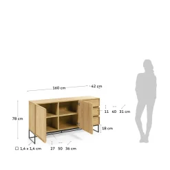 Modern dressoir eiken - Kave Home Taiana