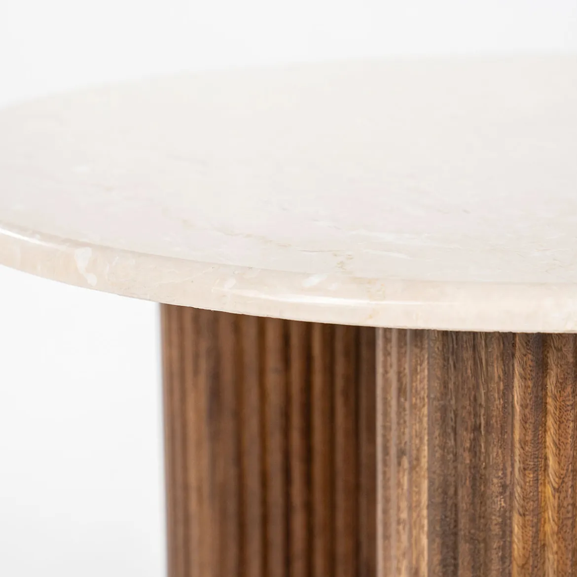 Moderne bijzettafel creme marmer - Eleonora Xavi
