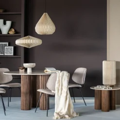Moderne bijzettafel creme marmer - Eleonora Xavi