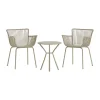 Moderne cafeset met ronde tafel - Lavis Sifnos
