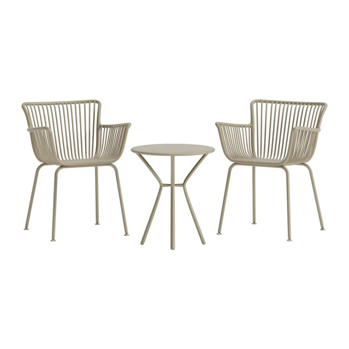 Moderne cafeset met ronde tafel - Lavis Sifnos