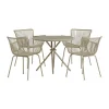 Moderne eetset met ronde tafel - Lavis Sifnos