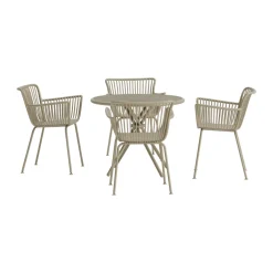 Moderne eetset met ronde tafel - Lavis Sifnos