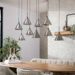 Moderne hanglamp grijs rookglas - Santa Taps