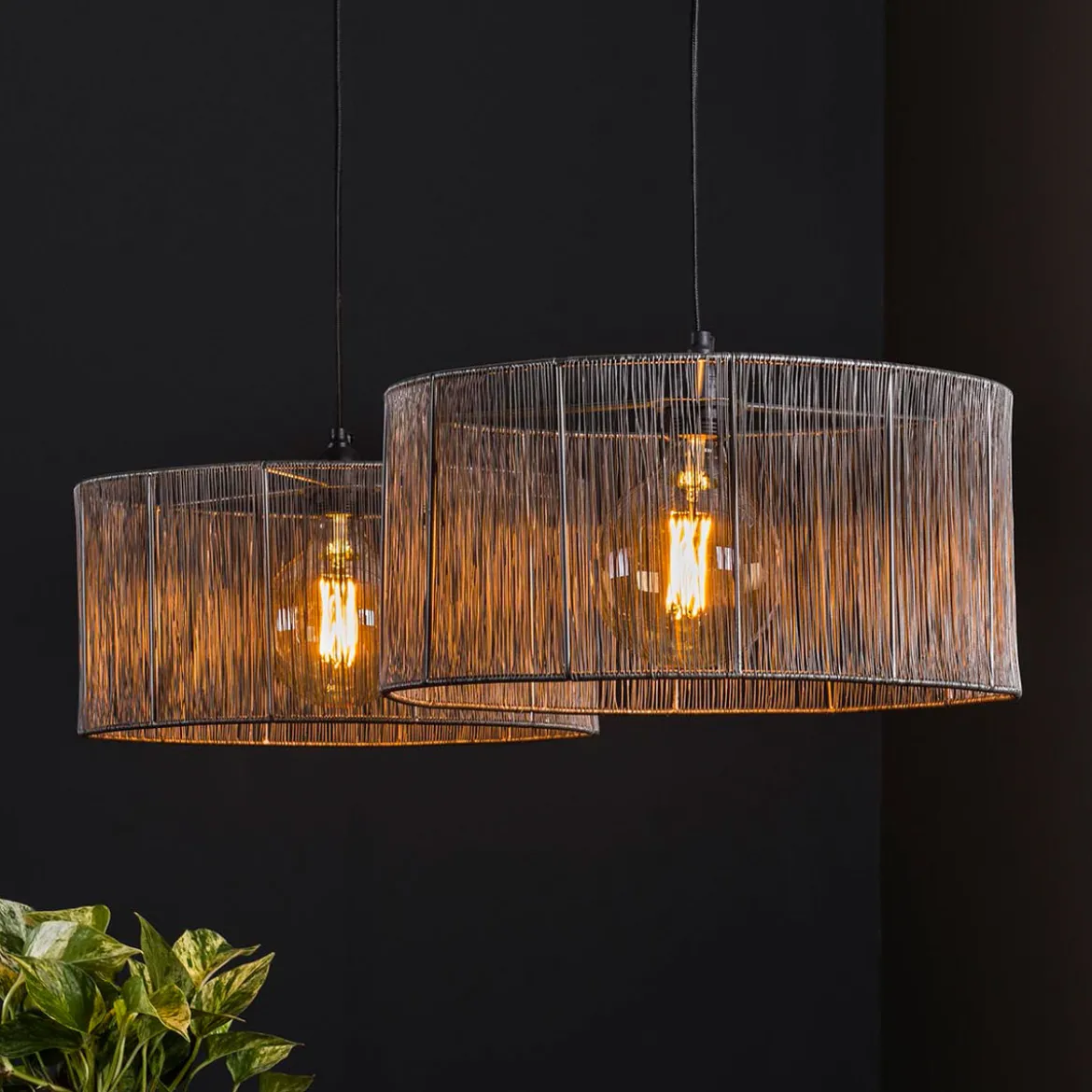 Moderne hanglamp metaal - Santa Faro