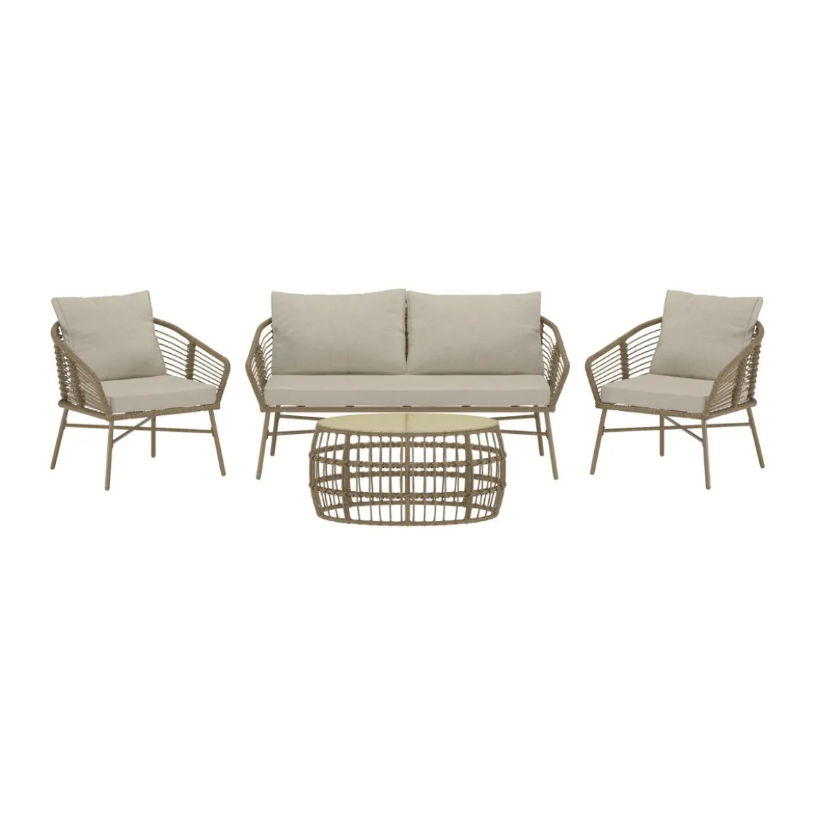 Moderne loungeset van wicker - Lavis Lipari