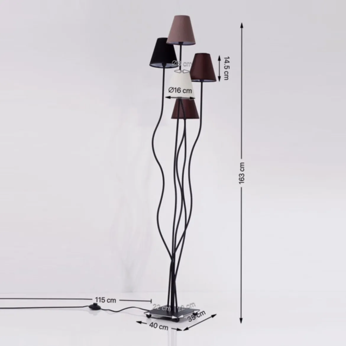 Moderne vloerlamp - Kare Design Flexible