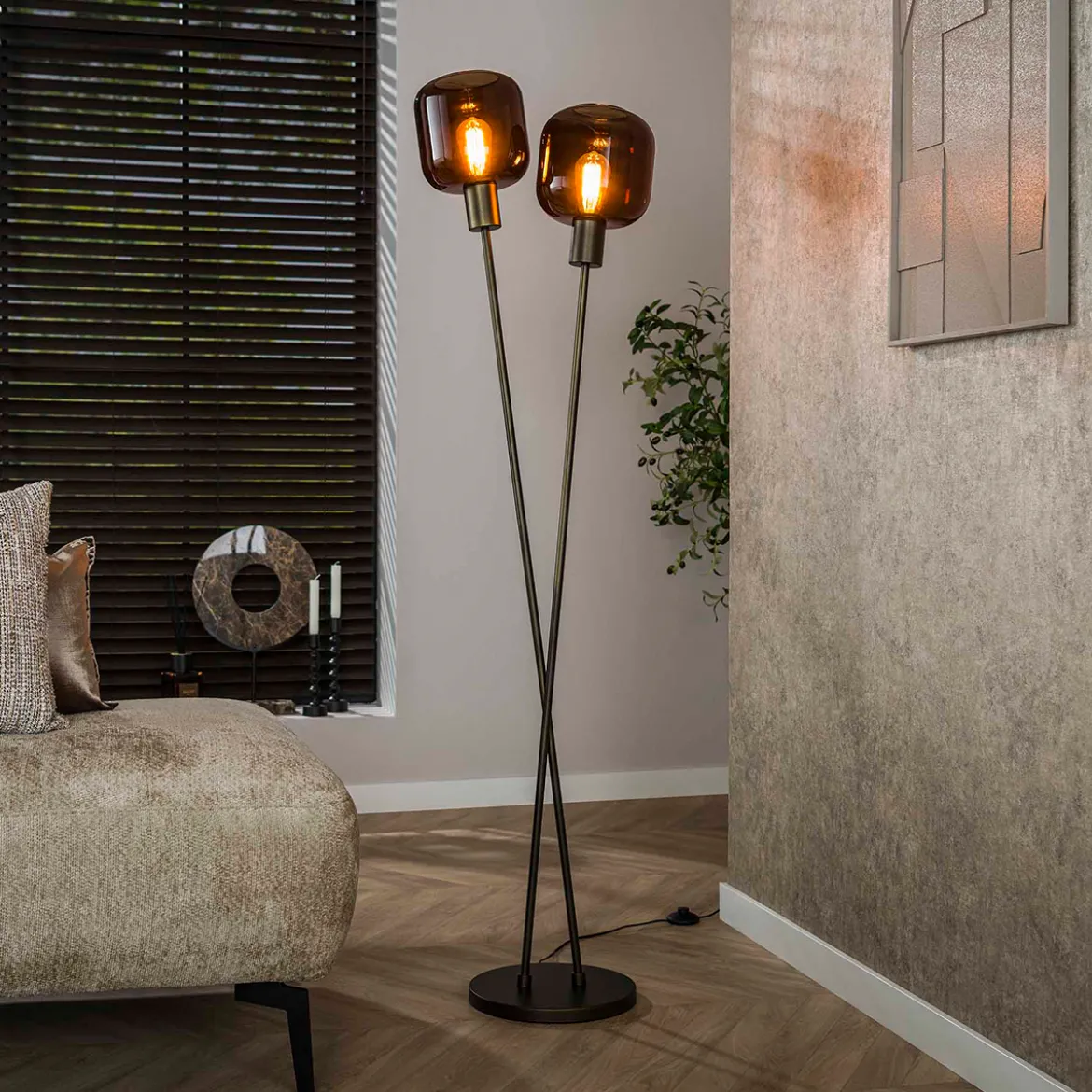 Moderne vloerlamp - Santa Bronza