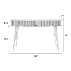 Modern houten bureau - Zuiver Barbier