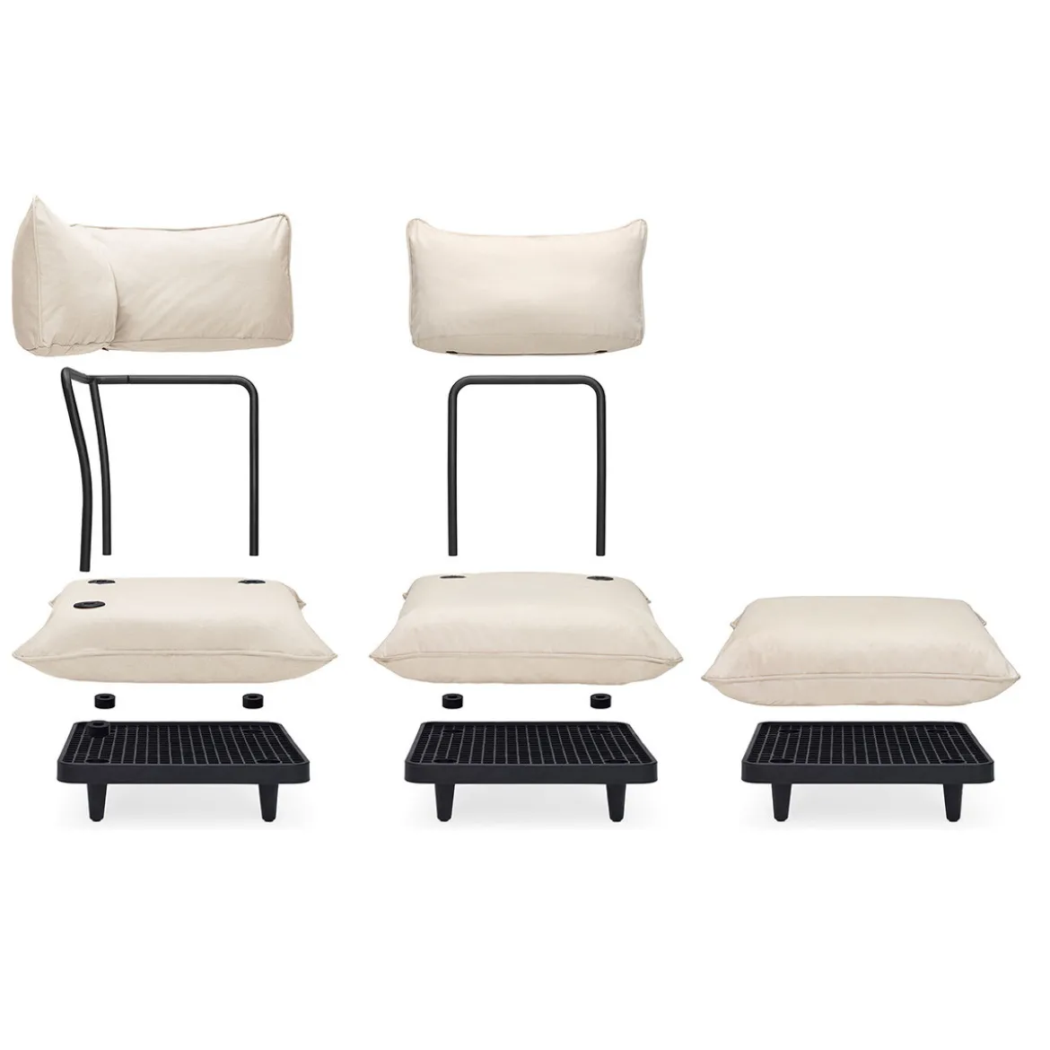 Modulaire hocker voor buiten - Fatboy Paletti Hocker