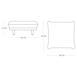 Modulaire hocker voor buiten - Fatboy Paletti Hocker