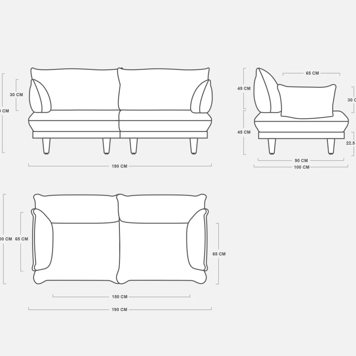 Modulaire loungebank voor buiten - Fatboy Paletti Lounge Sofa