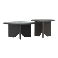 Mortex salontafel set zwart/bruin - DTP Home Scala Melo Earth