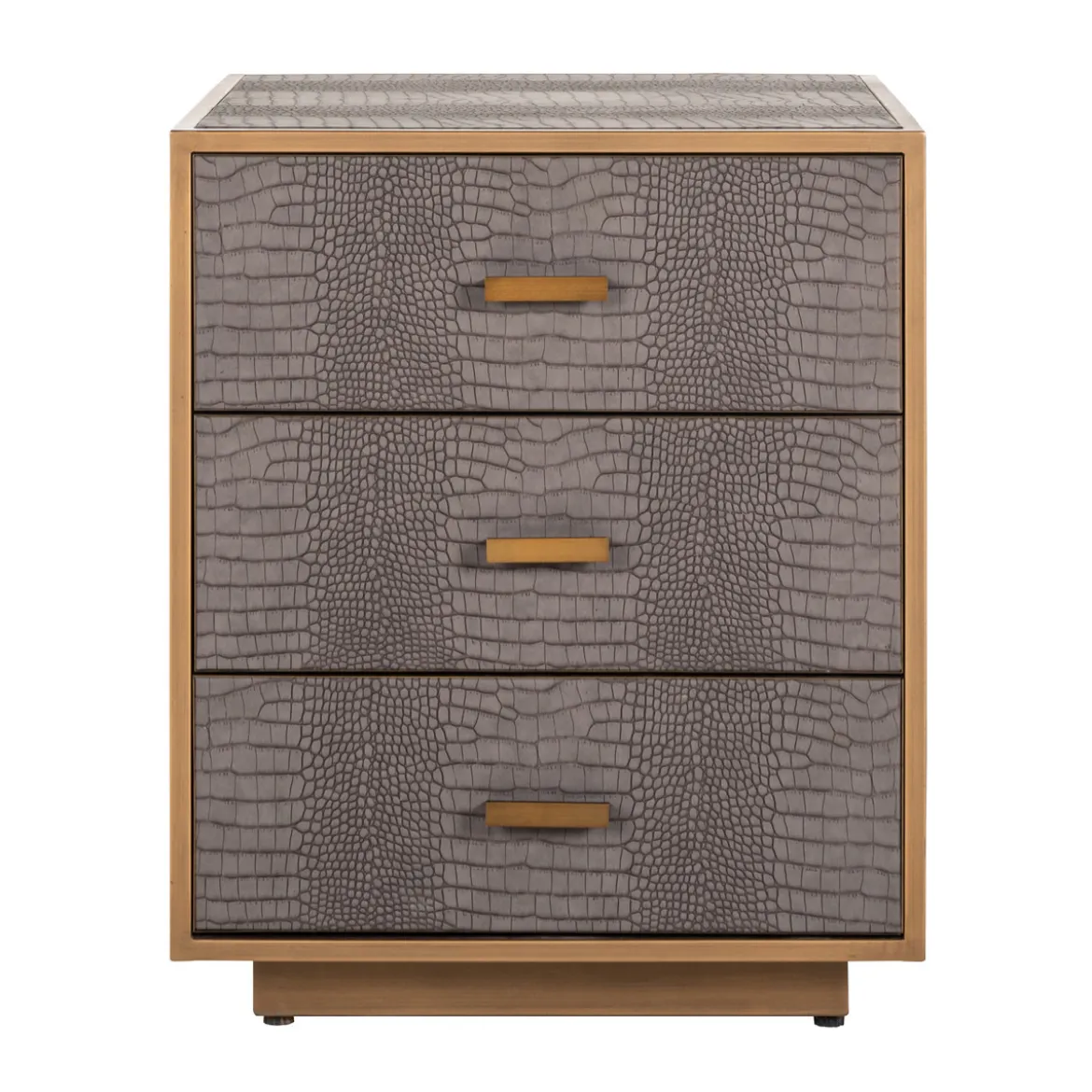 Nachtkastje slangenleer met goud - Richmond Interiors Classio