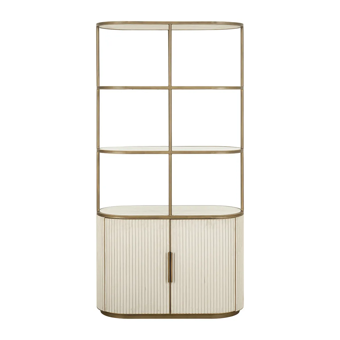 Open wandkast beige goud - Richmond Interiors Tivoli