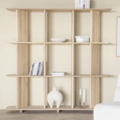 Open wandkast eikenhout - Eleonora Ty