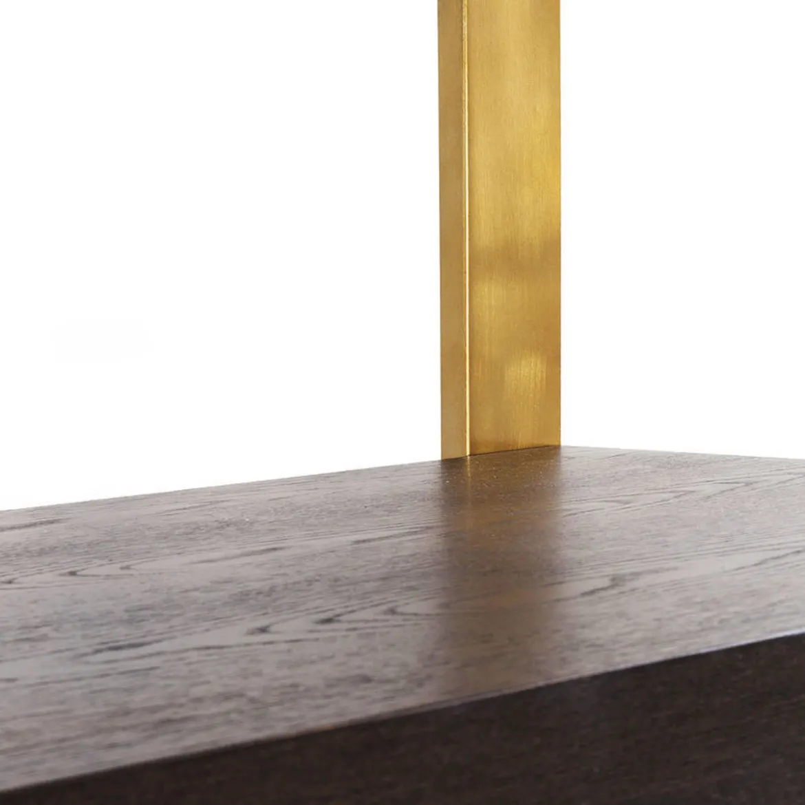 Open wandkast messing met hout - Kare Design Osaka