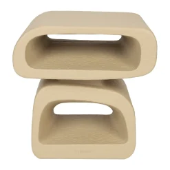 Organische bijzettafel beige - Zuiver Eddy