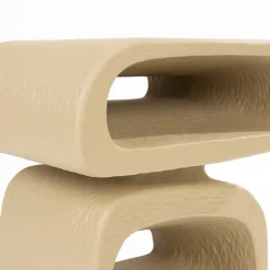 Organische bijzettafel beige - Zuiver Eddy