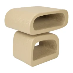 Organische bijzettafel beige - Zuiver Eddy