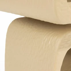Organische bijzettafel beige - Zuiver Eddy