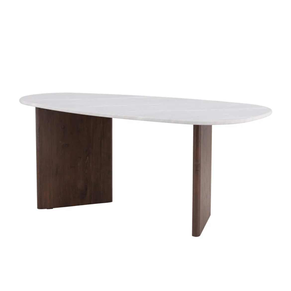 Organische eettafel klein bruin - Lavis Gronvik