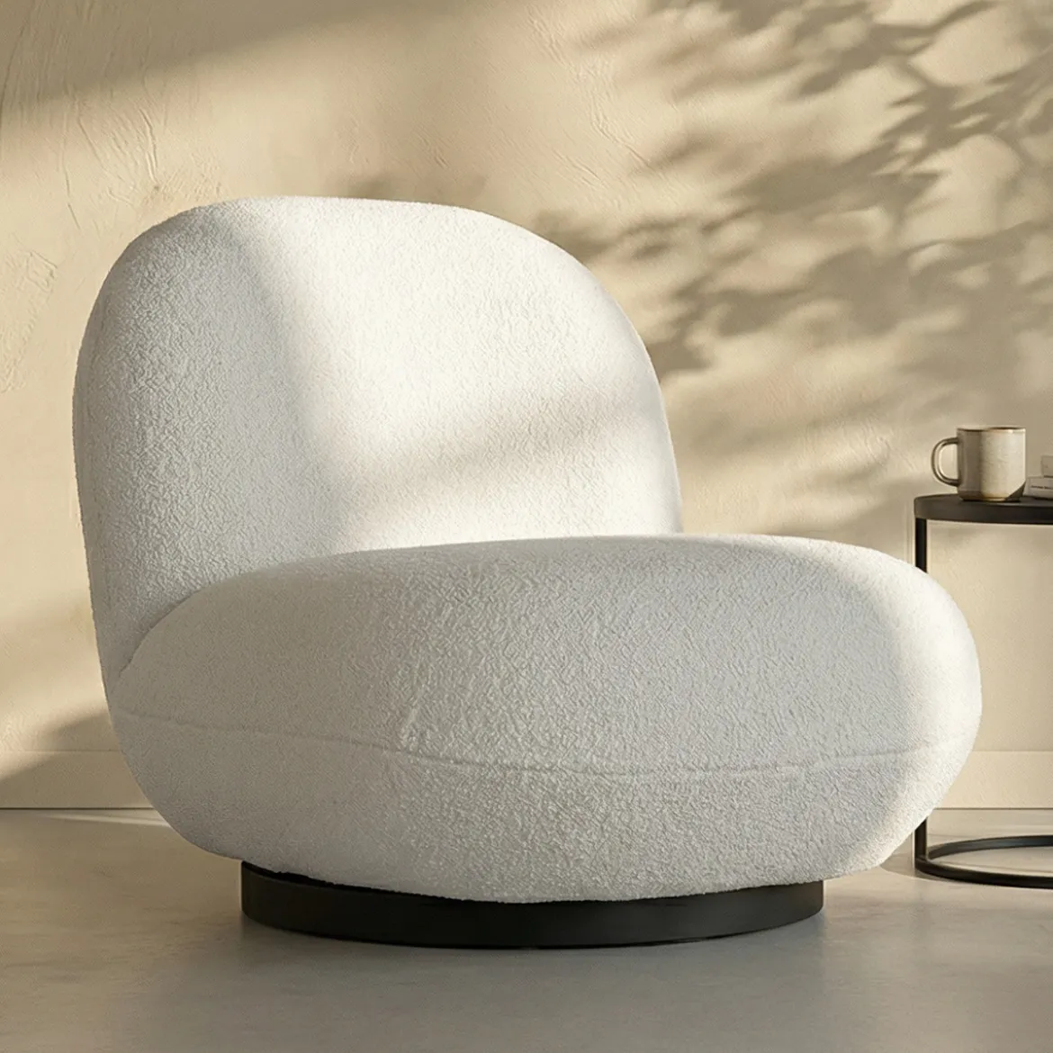Organische fauteuil kiezel - Bodio Maan