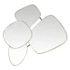 Organische retro spiegel goud - Kare Design Shapes