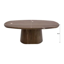 Organische salontafel acaciahout - Giani Central