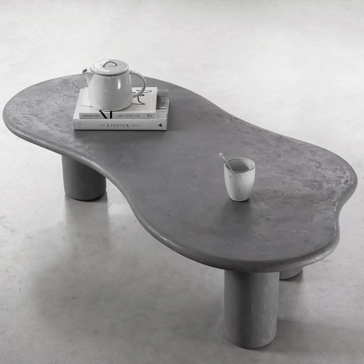 Organische salontafel beton mortex - DTP Home Scala Curva