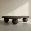 Organische salontafel hout met polpoten - Bodio Zola