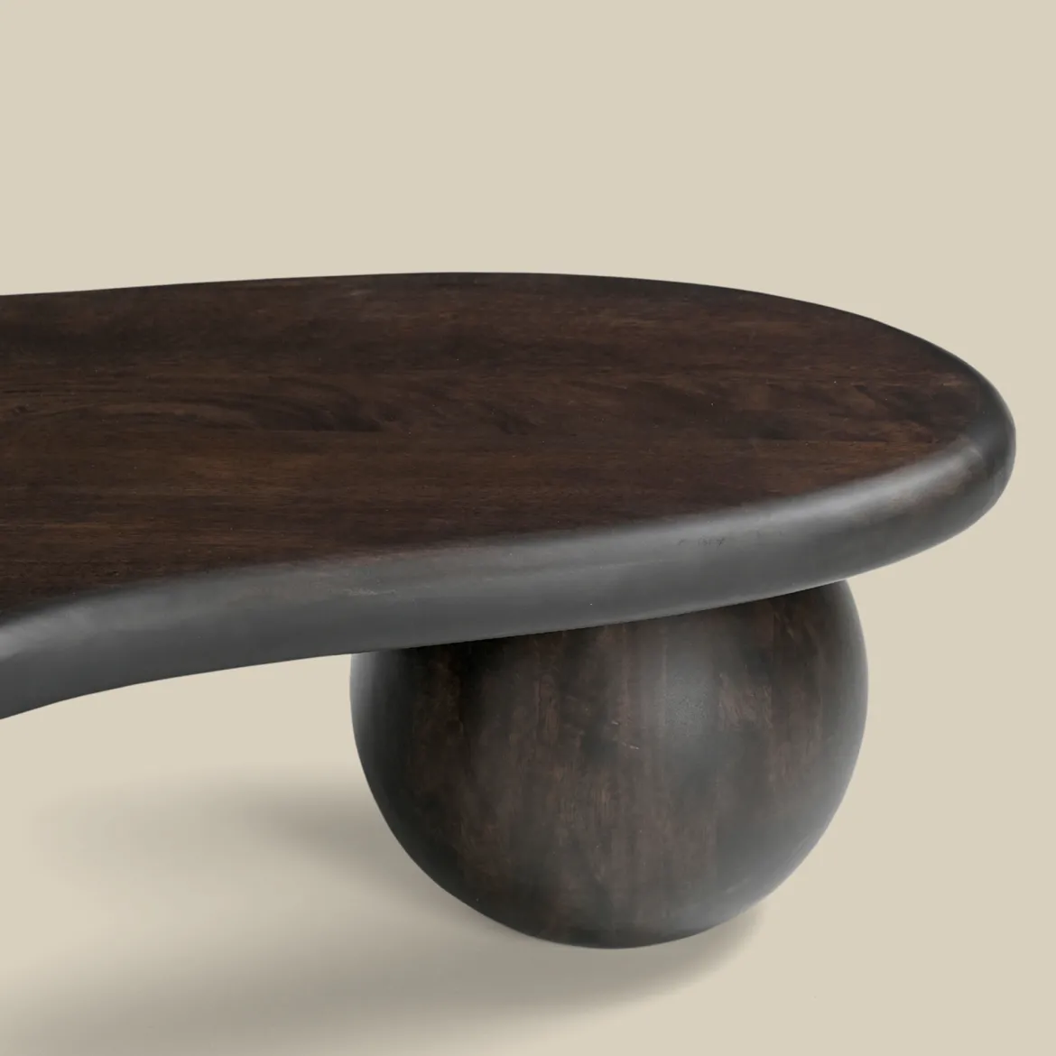 Organische salontafel hout met polpoten - Bodio Zola