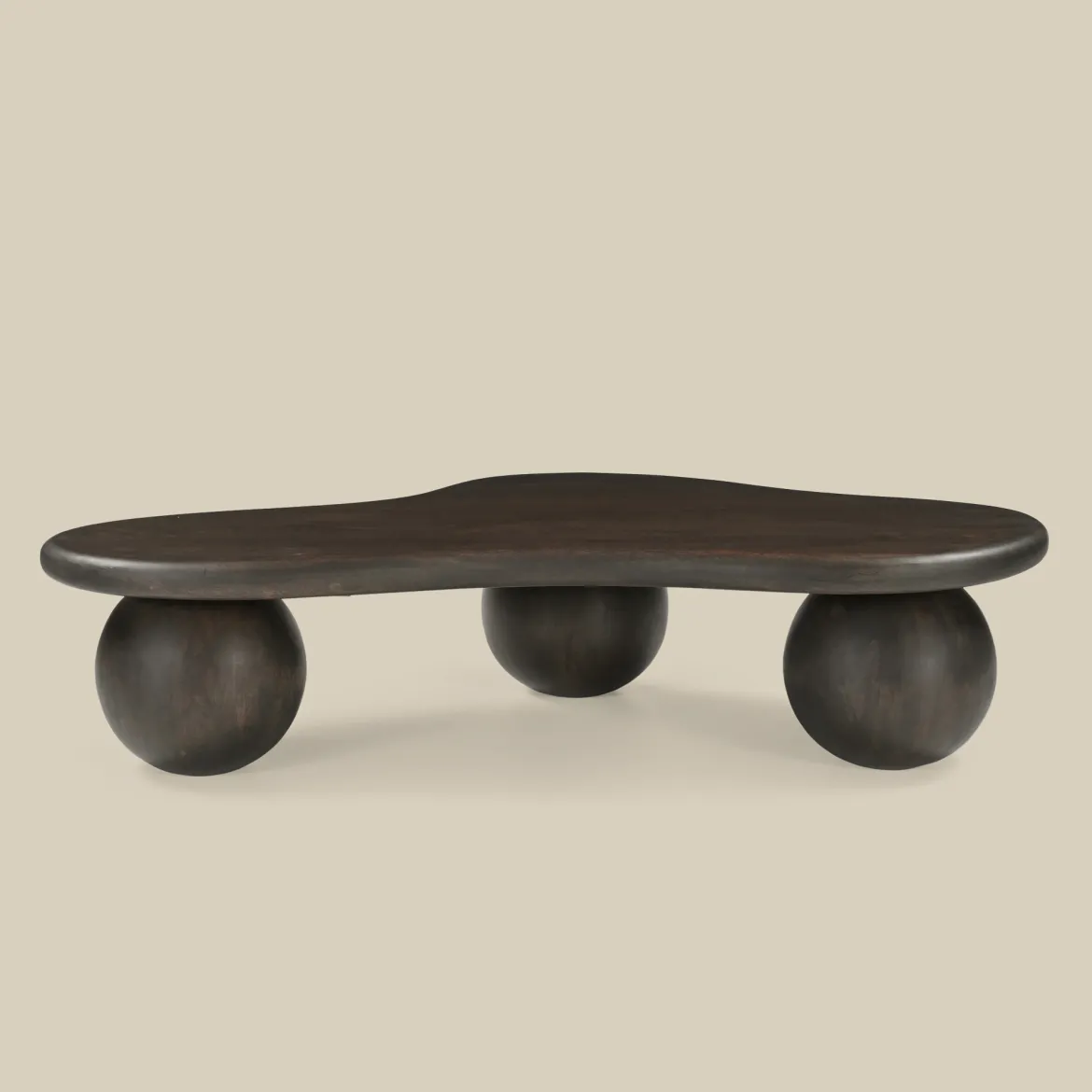 Organische salontafel hout met polpoten - Bodio Zola