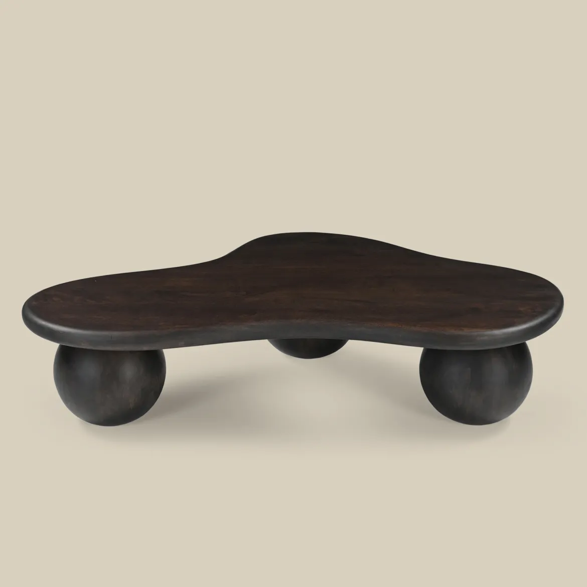 Organische salontafel hout met polpoten - Bodio Zola