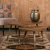 Organische salontafel sheesham hout - Dutchbone Sham