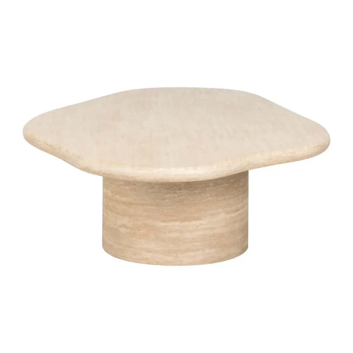 Organische salontafel travertin beige - Richmond Interiors Fictus