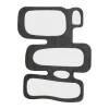 Organische spiegel zwart hout - Kare Design Art Shapes