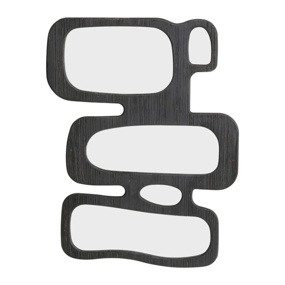 Organische spiegel zwart hout - Kare Design Art Shapes