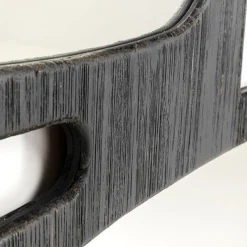 Organische spiegel zwart hout - Kare Design Art Shapes