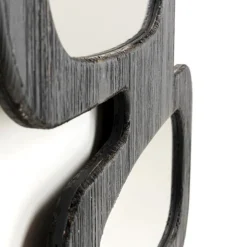 Organische spiegel zwart hout - Kare Design Art Shapes